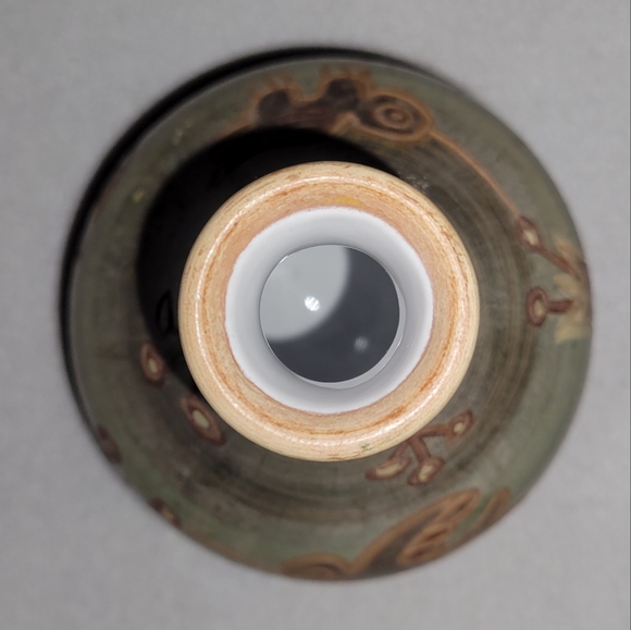 Rare!! VINTAGE Seminario Pottery Urubamba Cusco Peru Vase - Picture 6 of 7